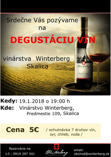Degustácia vín 19.1.2018