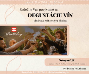 Degustácia vín 28.6.2024